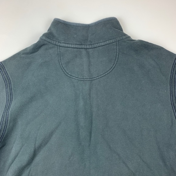 Tommy Bahama Mens Large Blue Half Snap Sweatshirt - Picture 4 of 8